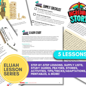 5 Week Elijah Children's Ministry Lesson Set