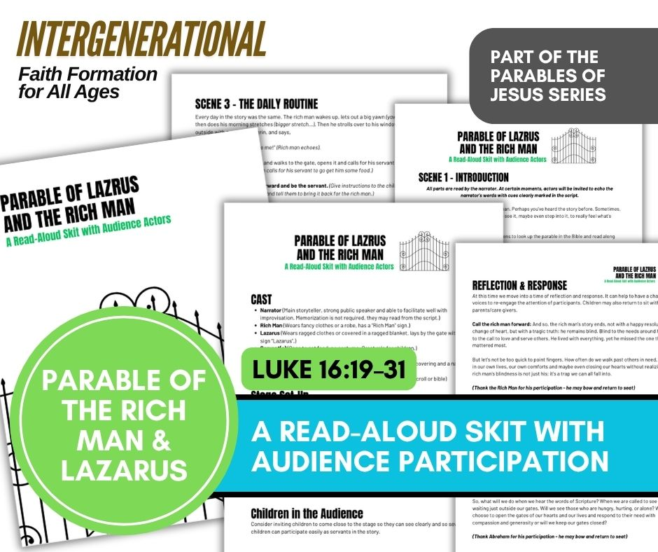 Parable of the Rich Man & Lazarus: Read-Aloud Skit for Intergenerational Worship